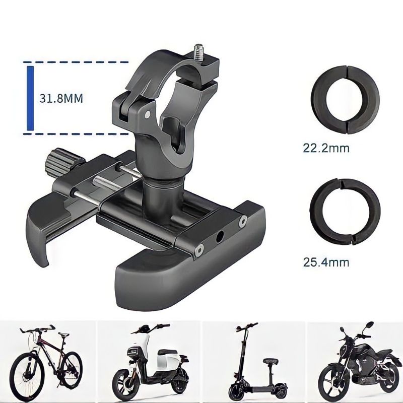 GUB P40 Stand Phone Holder Hp Sepeda Motor Stang Spion Dudukan Hp Handphone di Motor Tempat Hp di Motor Bracket Breket Hp