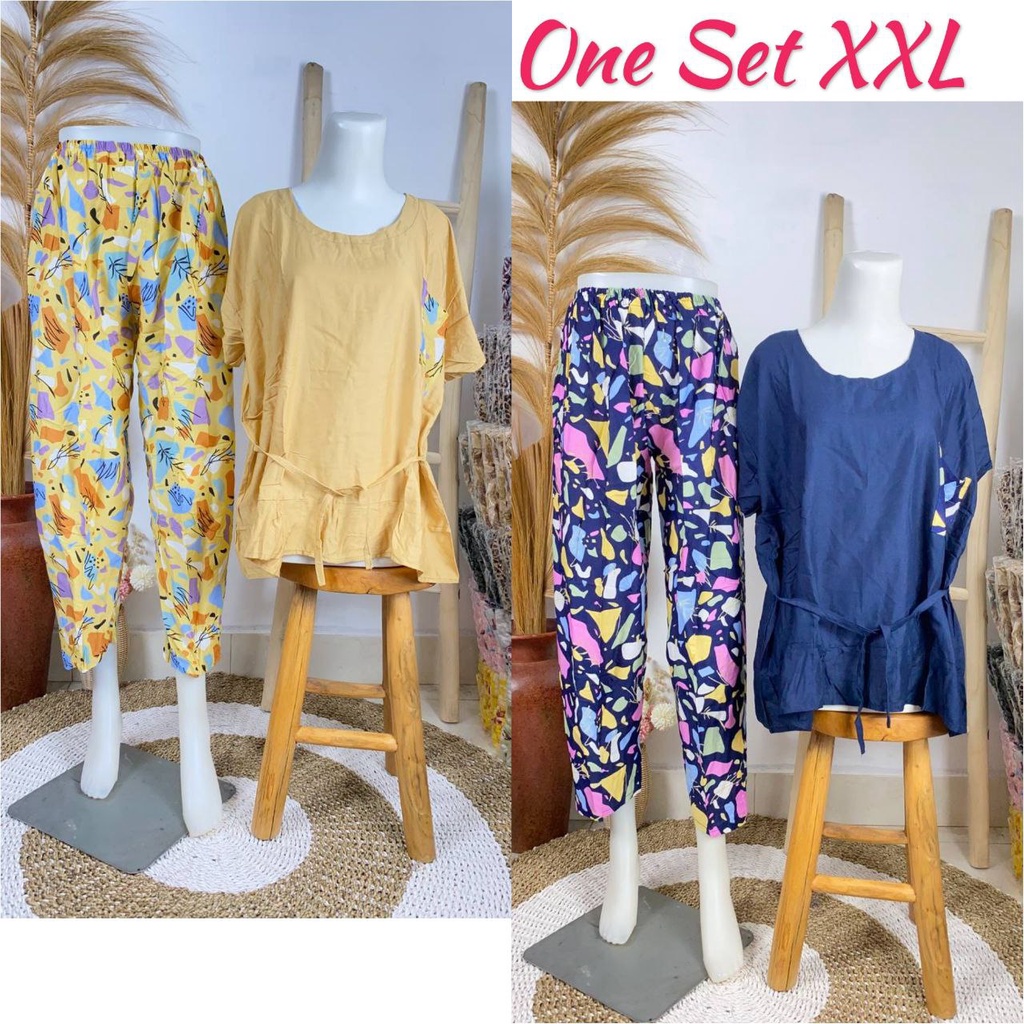 SETELAN JUMBO/ BABY DOLL JUMBO (XXL)/piyama/setelan celana panjang/baju tidur/baby doll