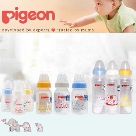 ^ KYRA ^ Pigeon Botol Susu Bayi Standart PP RP Wide Neck Soft Touch Peristaltic Plus