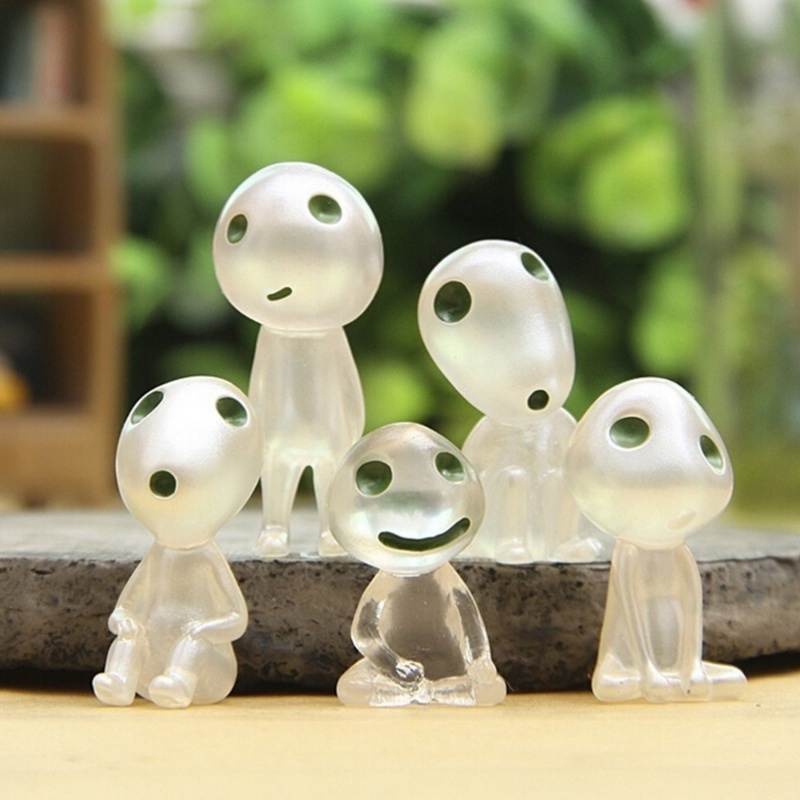 10 Pcs Miniatur Pot Bunga Bahan Resin Fluorescent Untuk Dekorasi Kamar Tidur