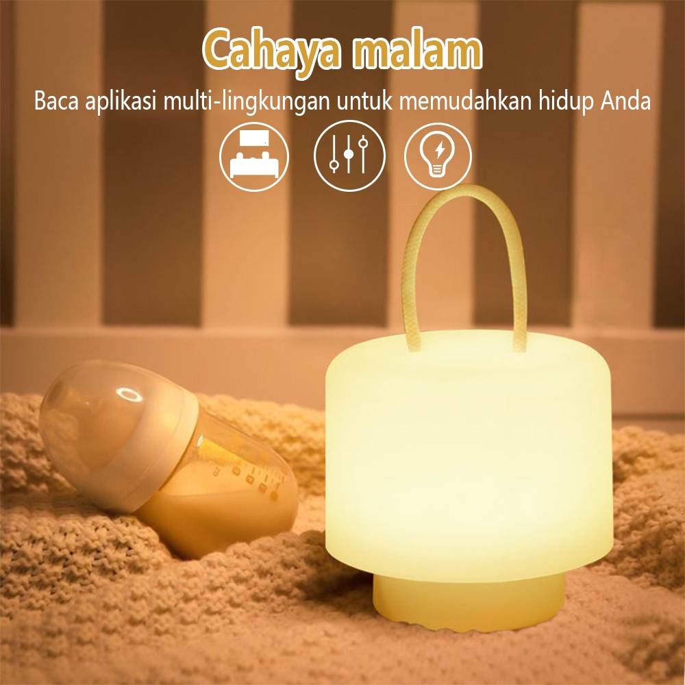 Lampu LED Lampu Meja LED Lampu Tanpa Kabel Lampu Samping Tempat Tidur Lampu Kamar Tidur Lampu Sampin