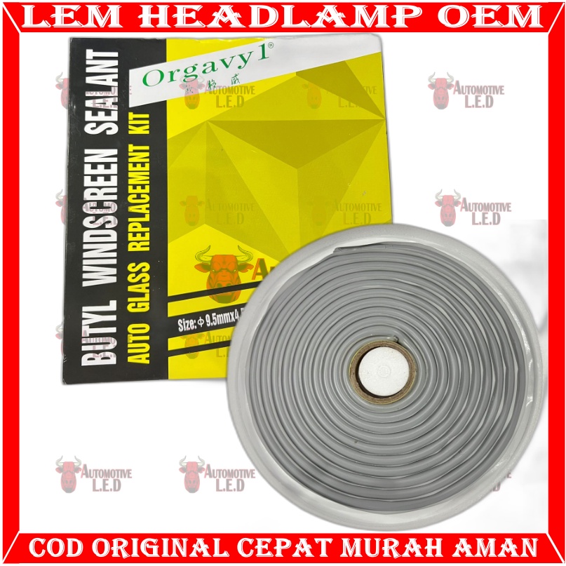 ORIGINAL LEM MIKA HEADLAMP ORIGINAL I OEM ORGAVYL FANKAI I Snake Glue Butyl FANKAIl LEM HEADLAMP SNAKE GLUE