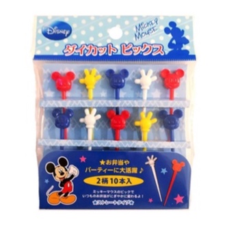 Tusukan bento garpu buah food picks Mickey Mouse
