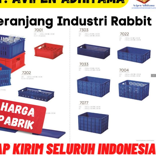 

Keranjang Plastik industri Keranjang Plastik Box Container Rabbit