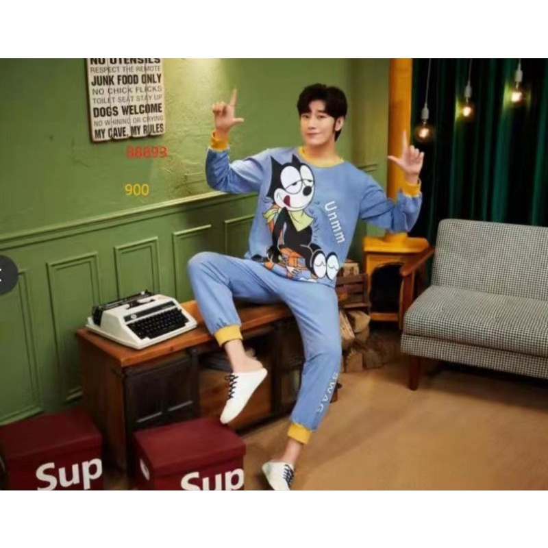 Piyama Cowok Dewasa Import PP/Piyama Baju Tidur Pria Dewasa Import