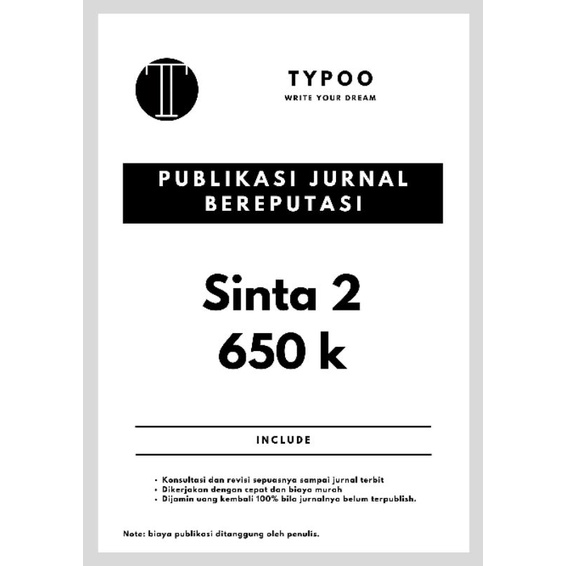 Jasa Buat Publikasi Jurnal Sinta 2