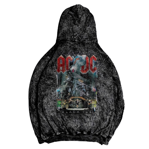 HOODIE SANDWASH METAL PRIA TERBARU MOTIF CDC BLACK ICE/HOODIE PRIA WASHED KEKINIAN