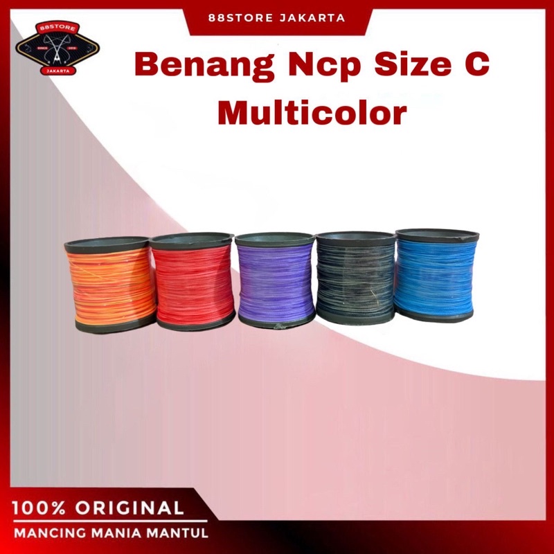 benang wrapping custom joran ncp size c - multicolour