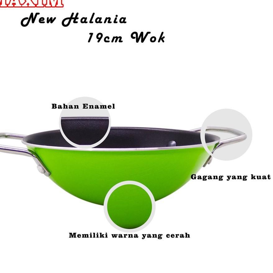 MAXIM Wajan/Mie Wok Teflon Halania 19 cm