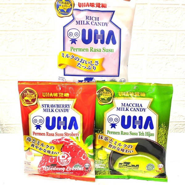 

Permen UHA Rich Strawberry Maccha Milk Candy Rasa Susu Strawberry Matcha Original 42gr 51gr Jepang