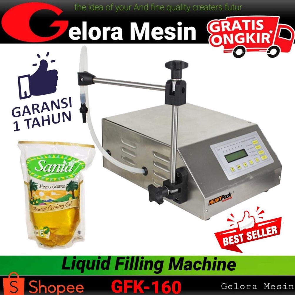 Jual Liquid Filing Machine Mesin Pengisi Cairan Otomatis Gfk Heavypack Shopee Indonesia