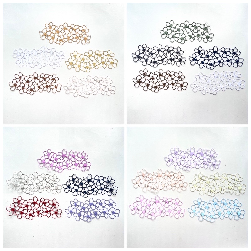 

1 set isi 5pc die cut / cut die / dies cut / cut dies for scrapbook journal journaling bujo flower background decoration