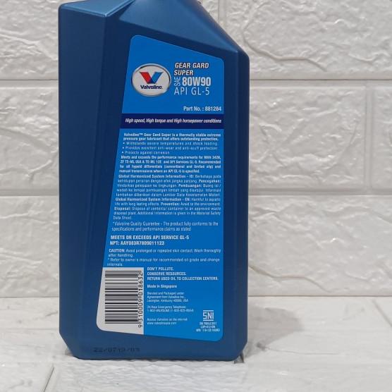 Oli MTF Valvoline Gear 80W-90 Gl-5