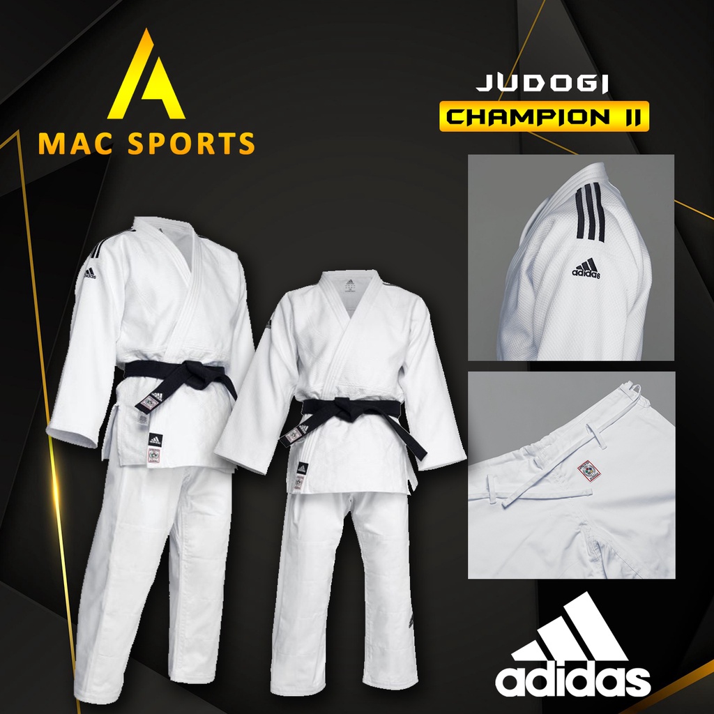 ADIDAS JUDOGI - JUDOGI ADIDAS CHAMPION II WHITE IJF APPROVED ORIGINAL