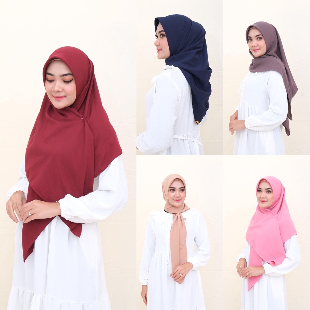 Hijab Segi Empat 130 x 130 Wolfis Premium by Zirfa Scarf