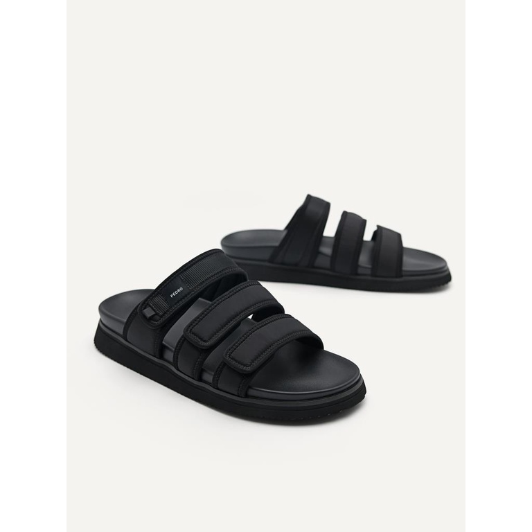 PM148 SANDAL SLIDE PEDRO PRIA ORIGINAL CASUAL BRANDED HITAM