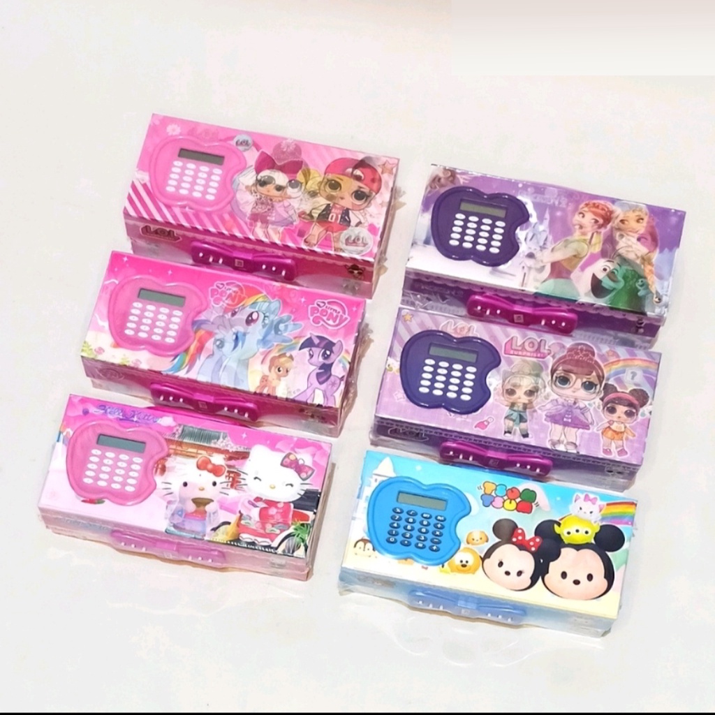 

Kotak Pensil Karton 3 Susun Kalkulator /Tempat Pensil /Pensil Case