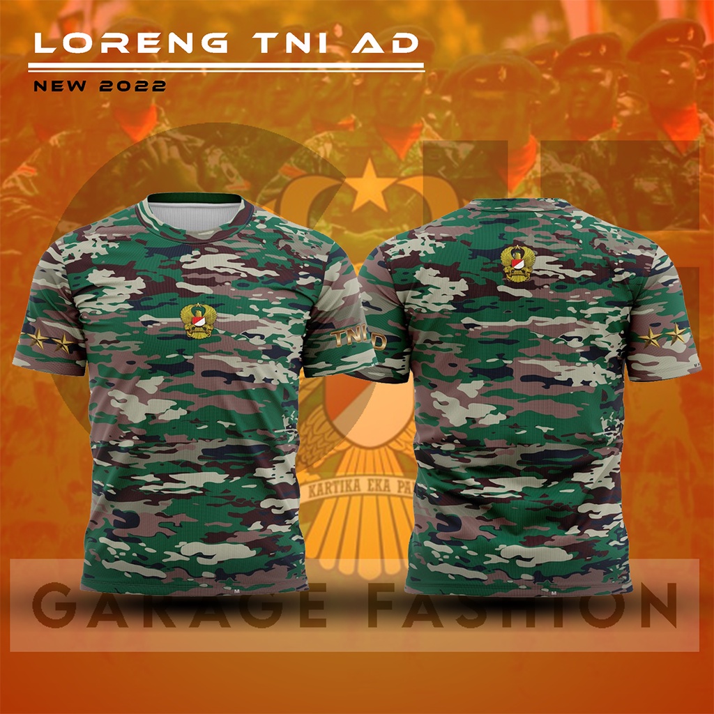 Jersey Kasad New 2023 / Baju loreng Kasad / Baju Kasad terbaru 2023/  Baju Loreng TNI AD Terbaru  / 