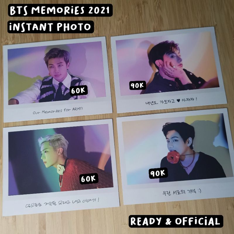 [SHARING] BTS MEMORIES OF 2021 BLURAY INSTANT PHOTO
