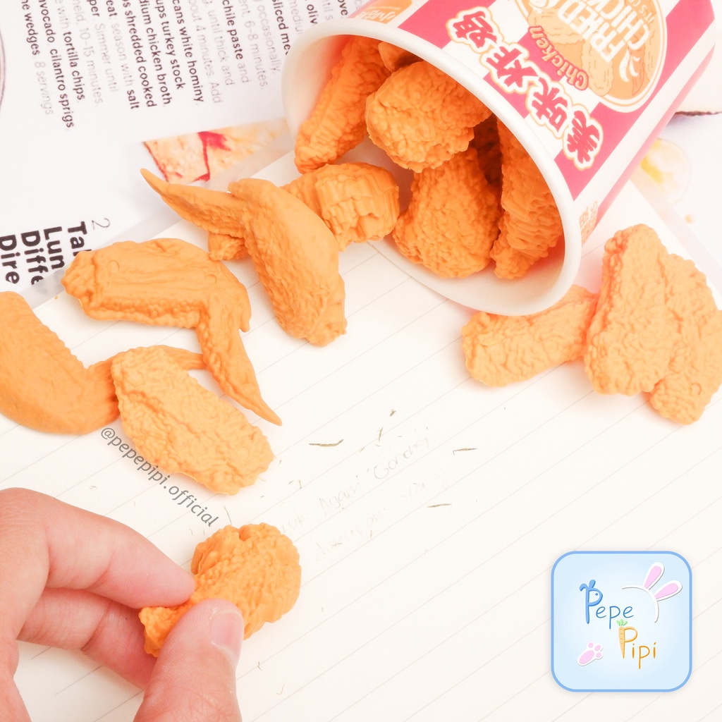 Penghapus 3D Xiao Gu Dong Fried Chicken XGD-8930 Setip Stip Eraser Hapusan Ayam Goreng