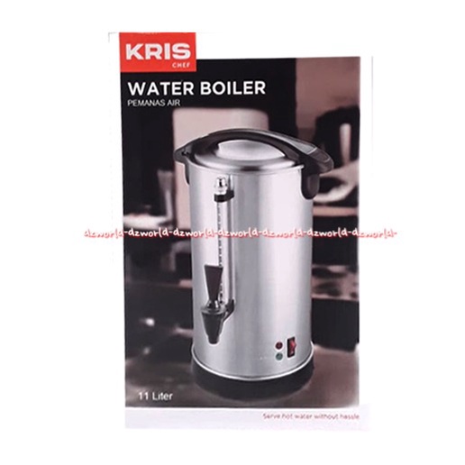 Krischef Water Boiler Ketel Pemanas Air 11 Litter Stainless Steel Tahan Karat Krischef Waterboiler 11L Tanpa Saringan