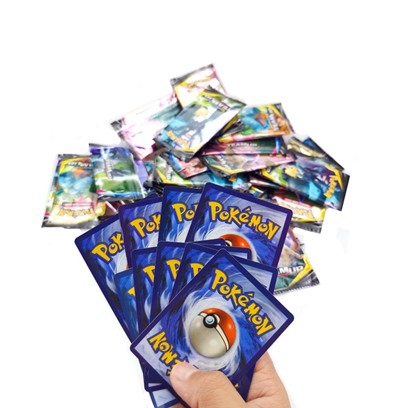 324pcs / Set Mainan Kartu Pokemon Bahasa Inggris Untuk Anak Laki-Laki / Perempuan