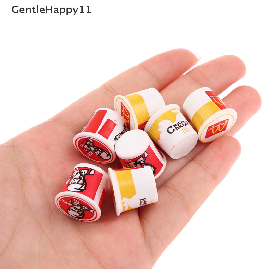 Gentlehappy 5Pcs / set Mainan Miniatur Ember Isi Makanan Untuk Aksesoris Rumah Boneka 1 / 12