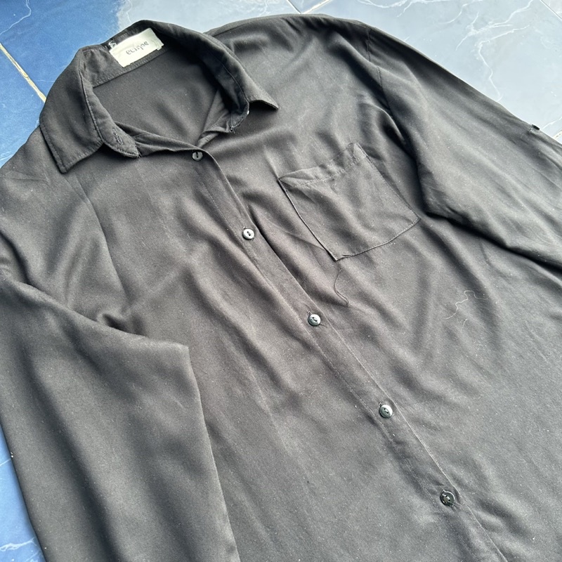 ecinos nana shirt black preloved