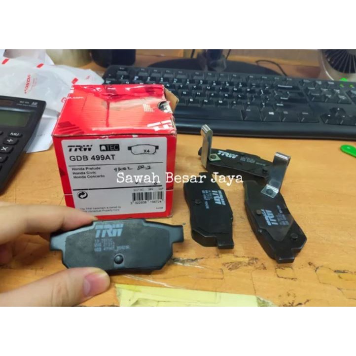 Brake Pad Kampas Kanvas Rem Belakang Honda Jazz GD3 City GD8 VTEC - Jazz S RS GE8 City GM2 2003 2004