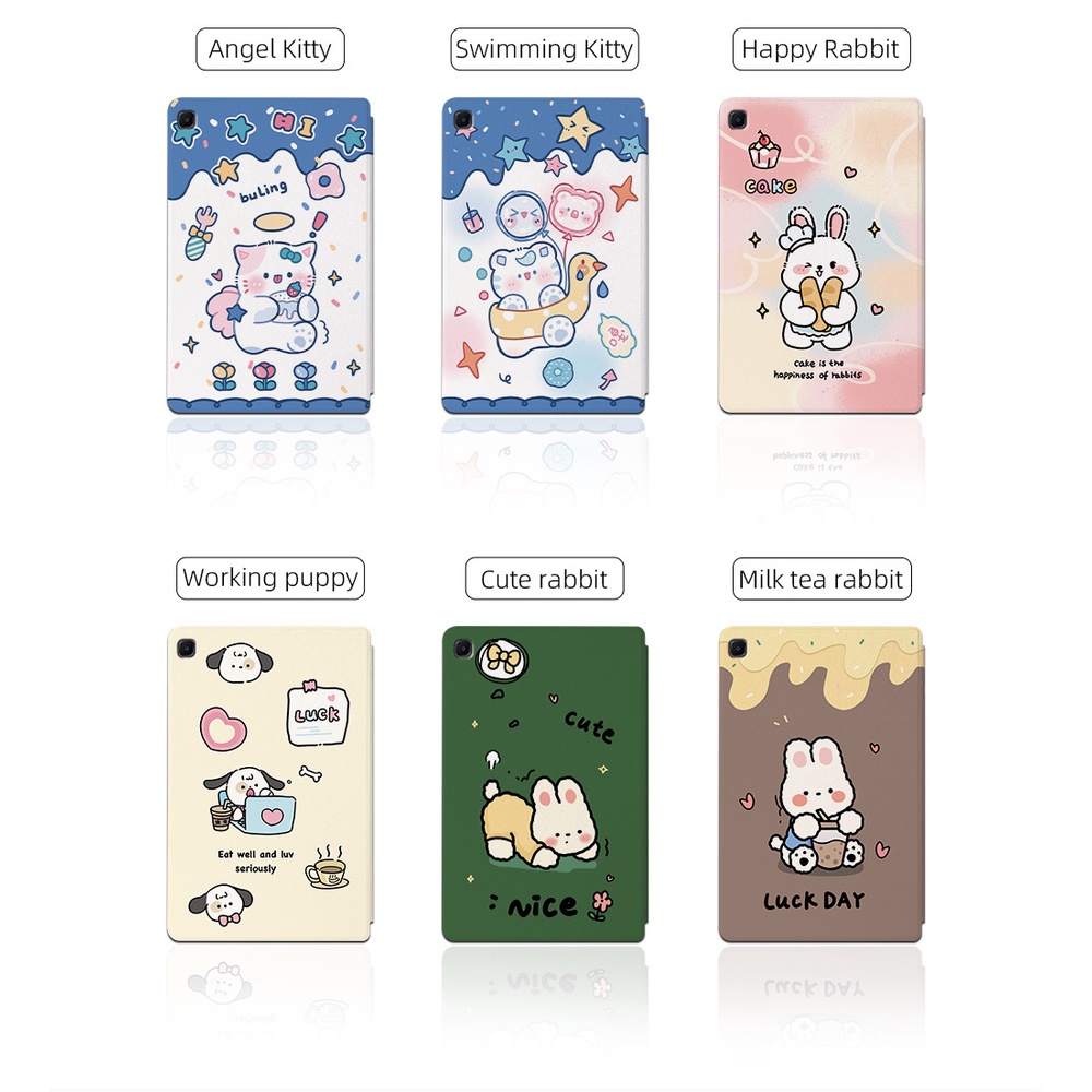 Casing Flip Samsung Galaxy Tab S6 Lite 2022 2020 10.4 &quot;SM-P613 SM-P619 SM-P615 SM-P610N Motif Kartun