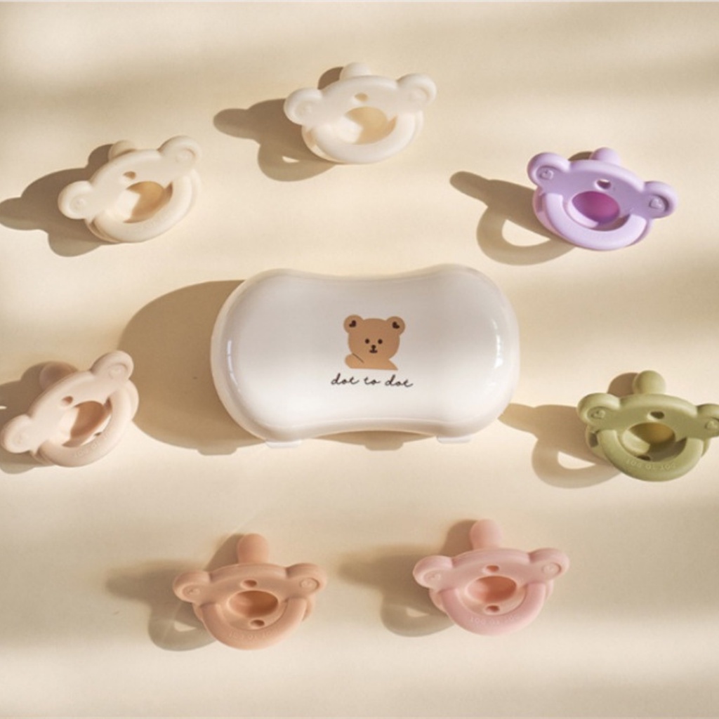 Little Momos Premium Baby Pacifier Dot Bayi Silicone Empeng Anak