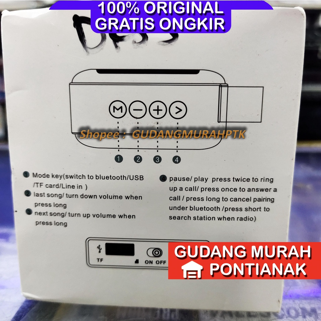 Speaker Bluetooth SEGI Model Kain Imitasi Wireless Mini Portable Speaker Mini Spekaer Murah Subwofer