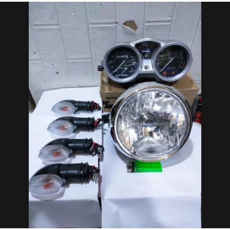 Paket Lampu Depan Vixion Old Lama Plus Spidometer Plus Sen 4 Buah Kualitas Terbaik