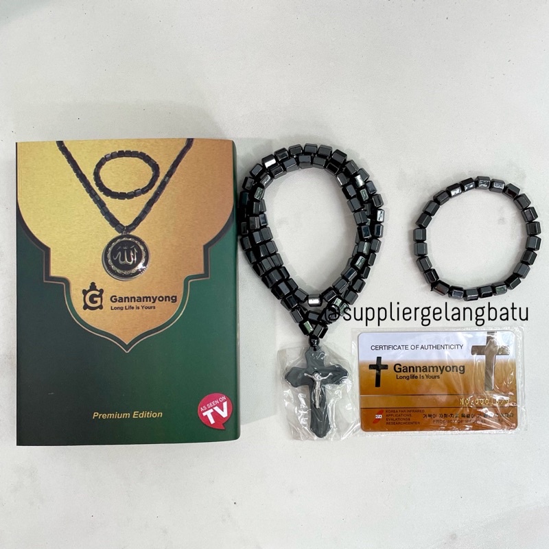 PREMIUM GANNAMYONG SALIB YESUS PAKET KALUNG GELANG KESEHATAN