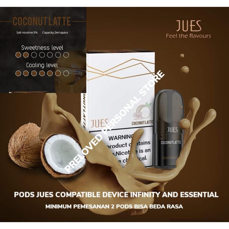 Jues Infinity Essential 1 Pack 1 Pods Pro Coconut Latte