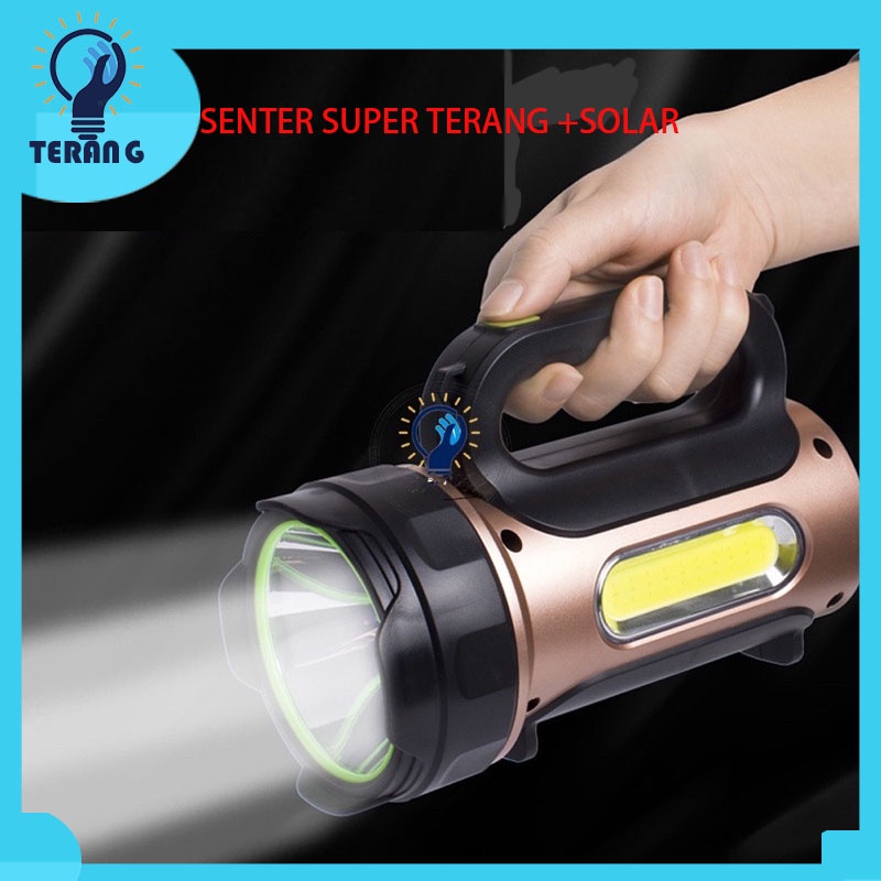 Senter Jarak Jauh Jangkauan 200 Meter Led 50 Watt Super Terang Produk Asli