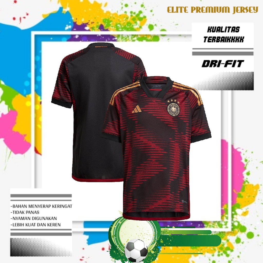 JERSEY SEPAK BOLA JERMAN AWAY WORLD CUP 2022/2023 GRADE ORI | BAJUS SEPAK BOLA PIALA DUNIA TIMNAS JE