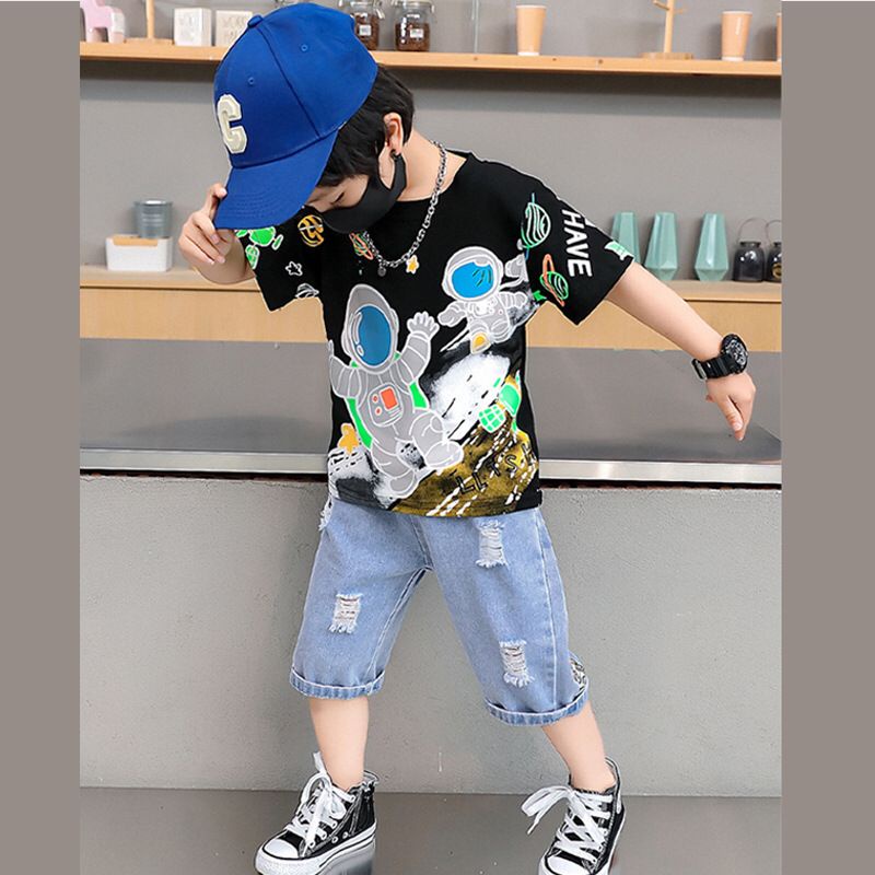 (LOLI-JKT) BOY-75 SETELAN ANAK COWOK MODEL ASTRONOT SIZE 110-160