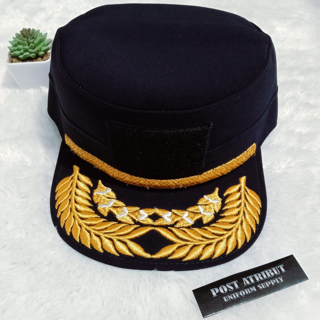 Topi Komando / Fieldcap / Velcro / Perekat / Atribut Kedinasan