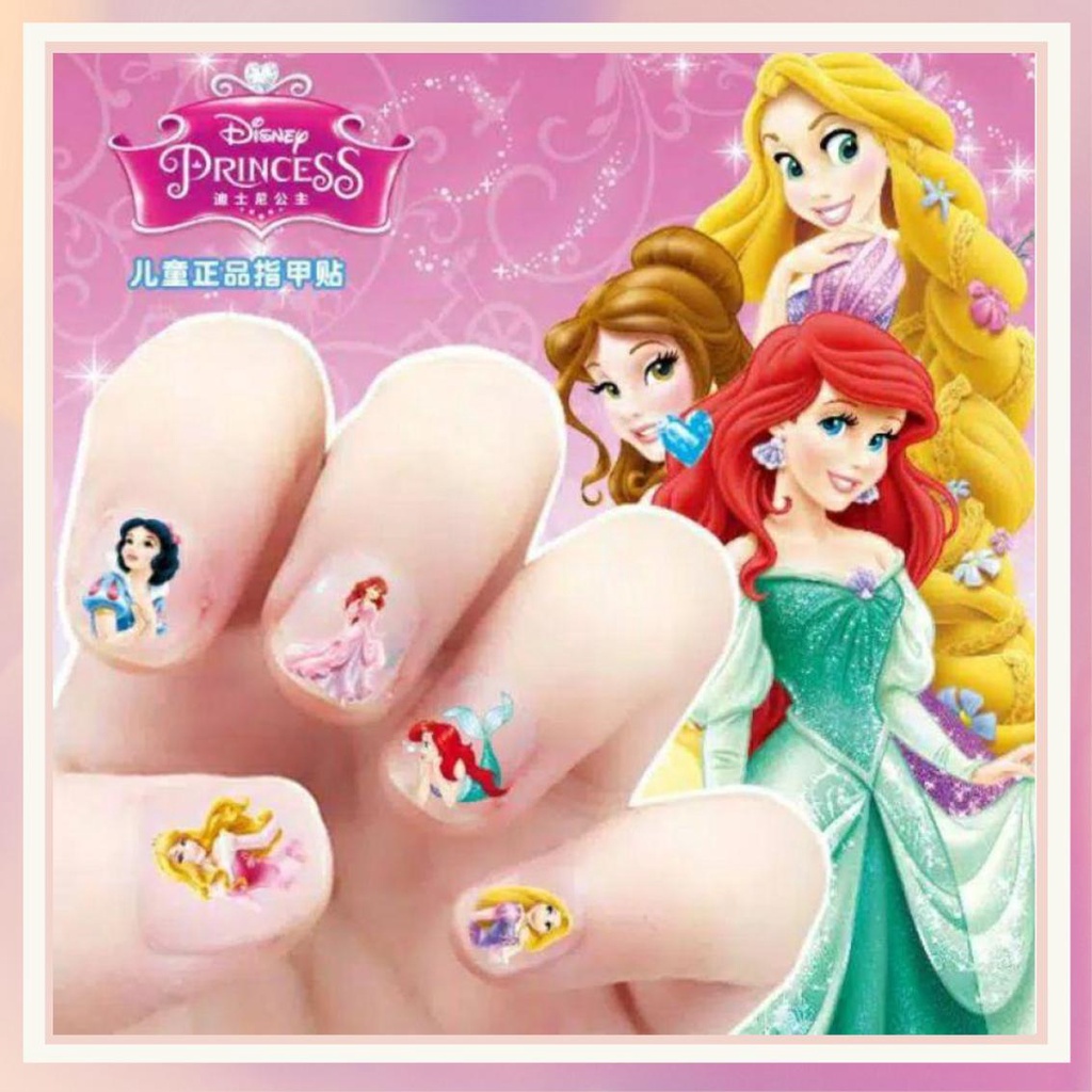 MSY 24Pc Kuku Mainan Anak Perempuan Kuku Anak Frozen Princess Mickey mouse sofia