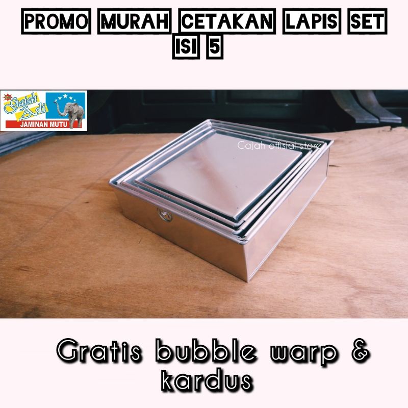 

cetakan lapis set isi 5
