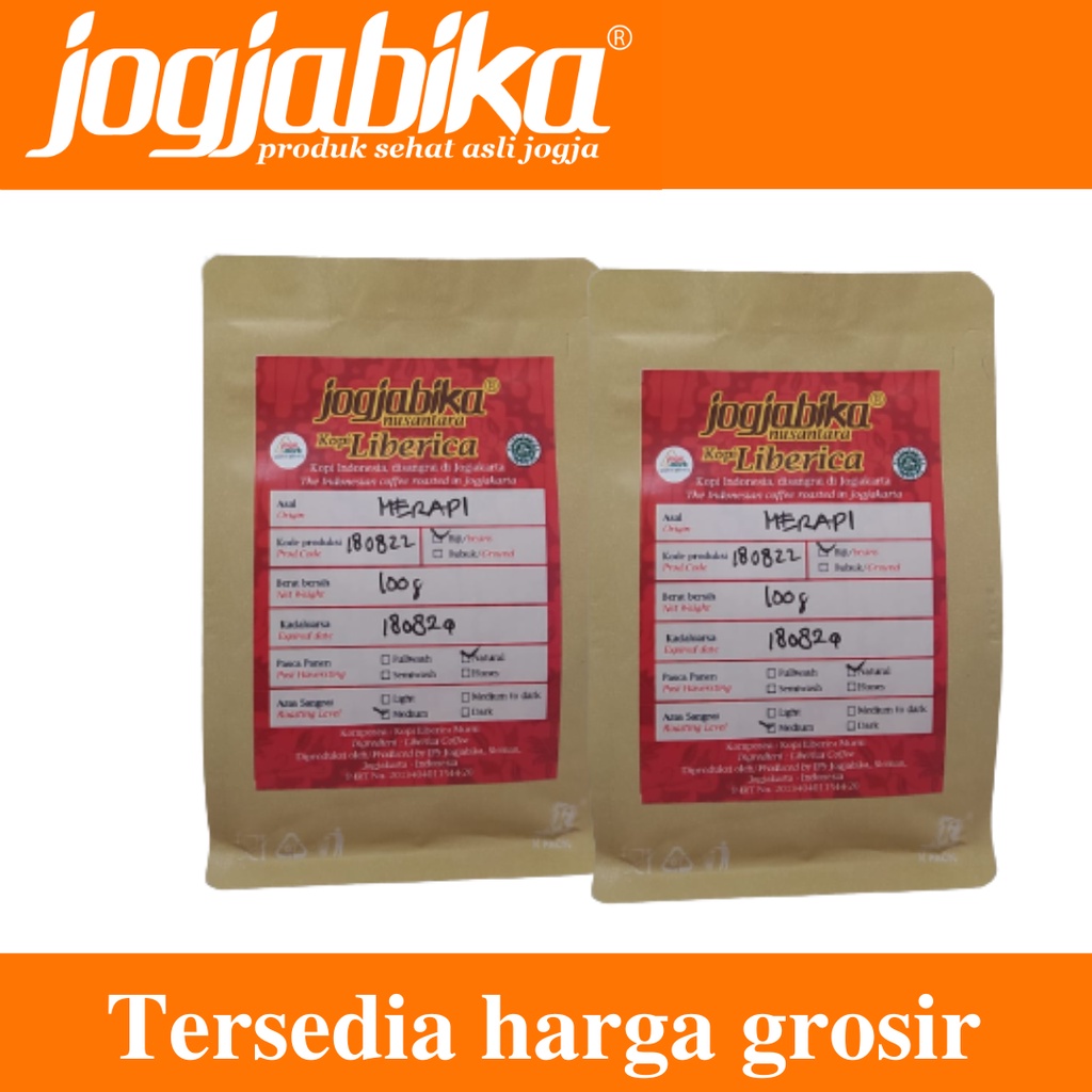 

Kopi Liberika Excelsa Jawa Kopi Sirsah Aroma Nangka Biji Asli Jogja Nusantara 100 g