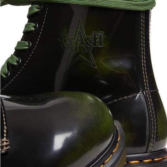 New Produk Sepatu Dr. Martens 1460 X The Clash - Army Green Arcadia