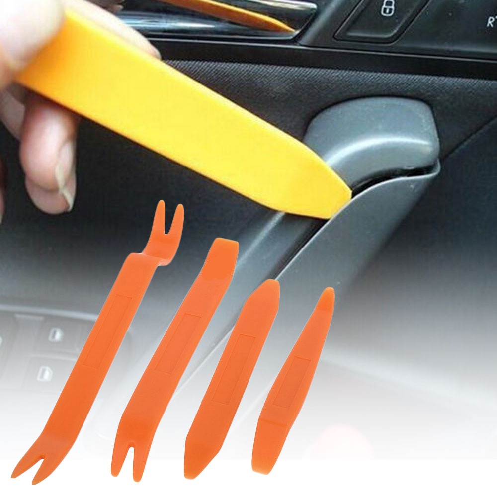 Car 4 in 1 Removal Pry Tool / Pengungkit - OMRS4JOR Orange