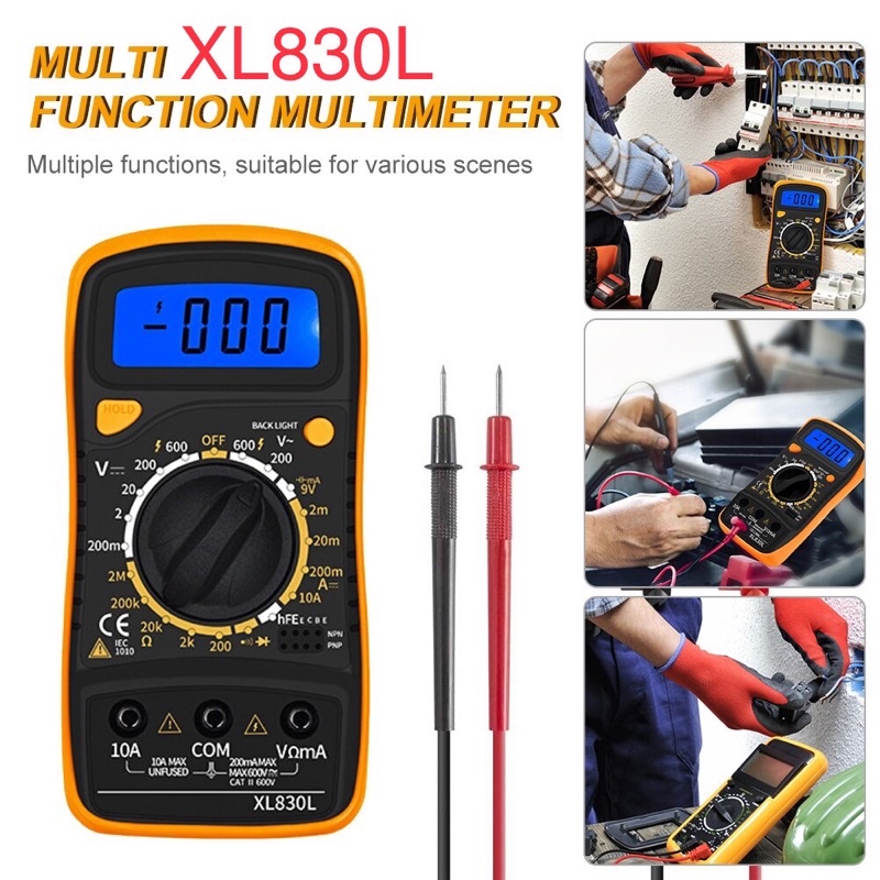 MINI  Digital Multimeter AC/DC Voltage Tester - XL830L ORIGINAL