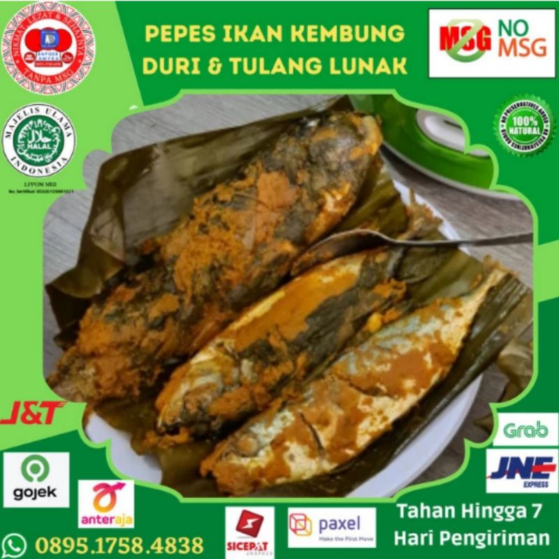 

Pepes Ikan Kembung Banjar Duri Tulang Lunak No. MSG