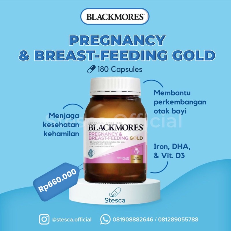 blackmores pregnancy breastfeeding gold 180