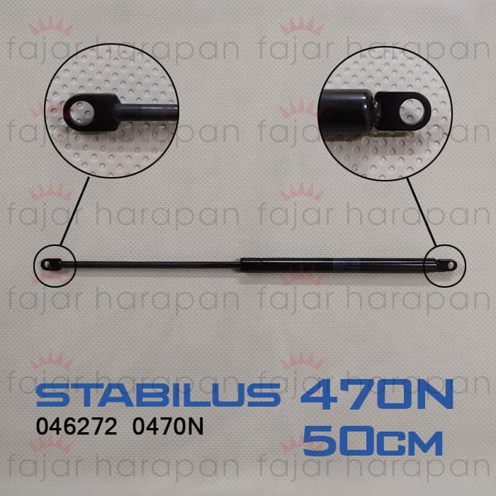 Gas spring Stabilus 470N (50Cm) 046272 Lift-O-Mat