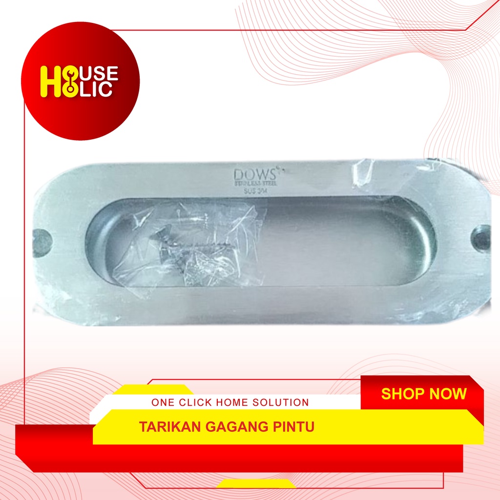 Tarikan Gagang Pintu Jendela / Pull Plate / Handle Plat Tarik Tanam Stainless