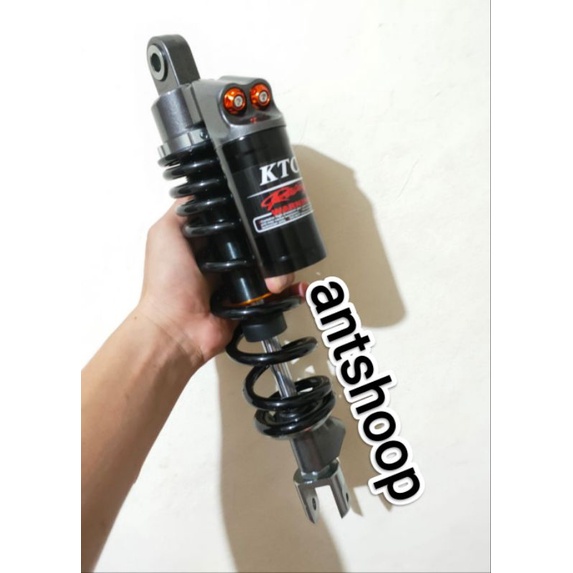 Shockbreaker matic single shock belakang tabung atas Tabung bawah Copy ktc extrme full black As Gold ukuran 330mm Vario 125/ Vario 150/ Scoopy Beat Fino Vario 125 Vario 150 Mio Fino Soul Gt Mio m3 Vario 160 New Shock Fazzio ANTSHOOP